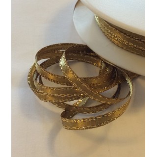 3mm Satin Ribbon with Lurex Edge