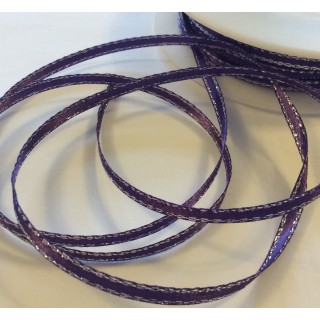 3mm Satin Ribbon with Lurex Edge