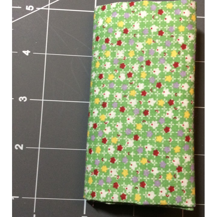 Green Floral Cotton Fabric