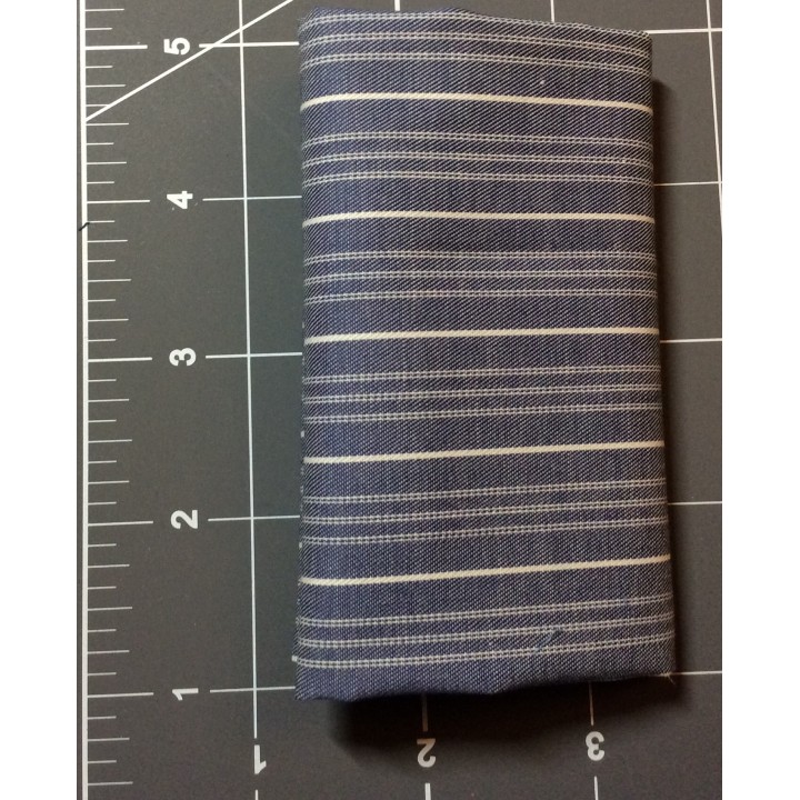 Blue Striped Cotton Fabric