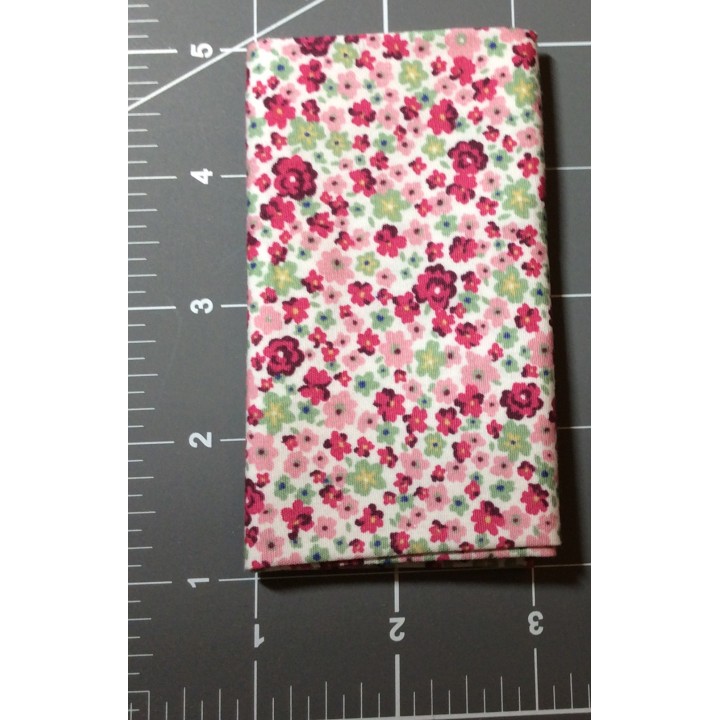 Pink Floral Cotton Fabric