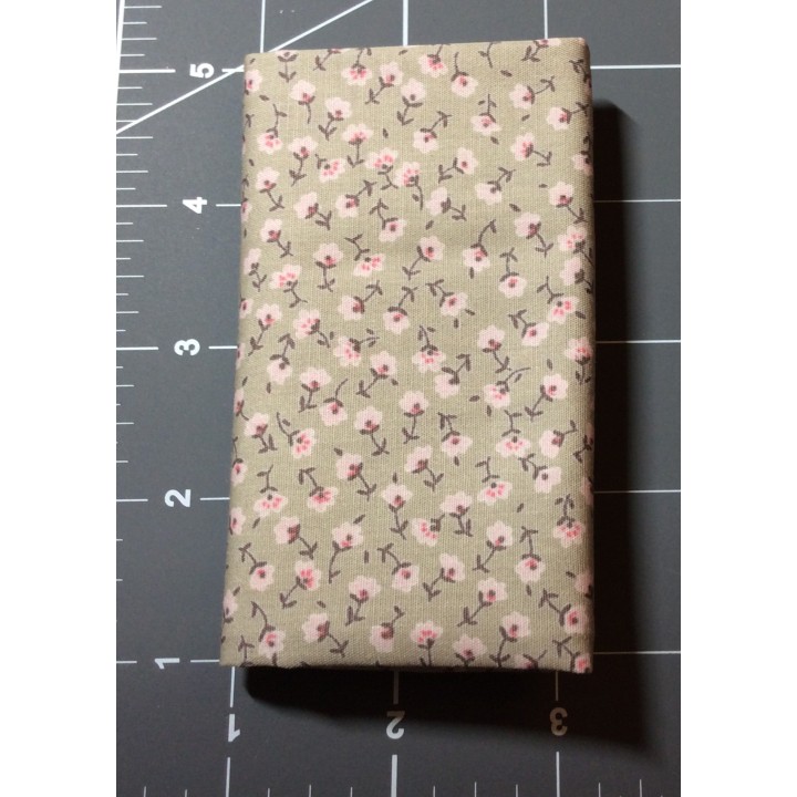 Brown Floral Cotton Fabric