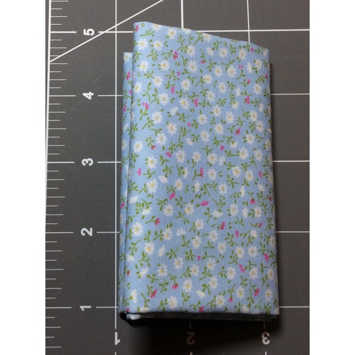 Blue Floral Cotton Fabric