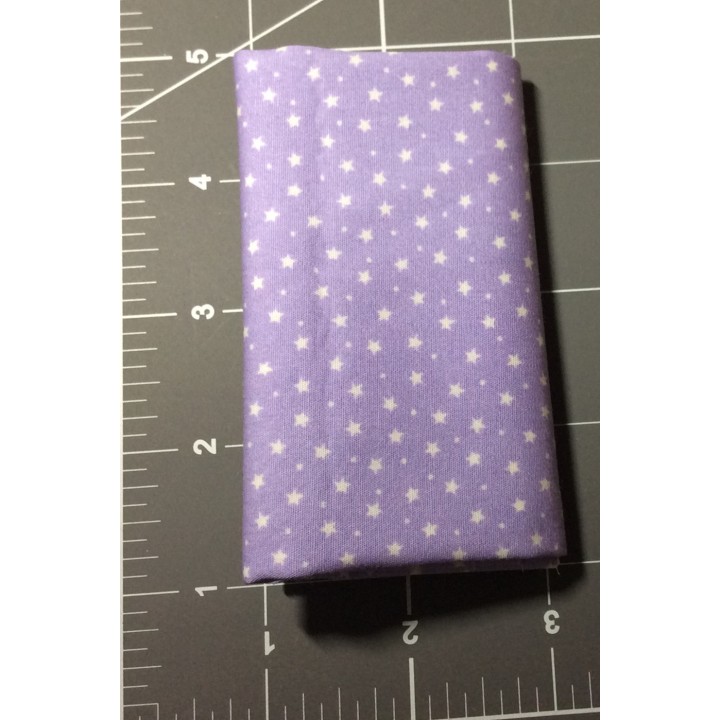 Purple Star Cotton Fabric