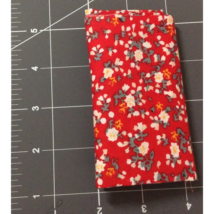 Red Floral Cotton Fabric