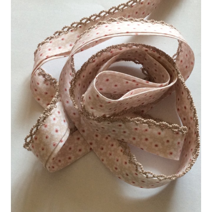 20mm Lace-edged Bias Binding