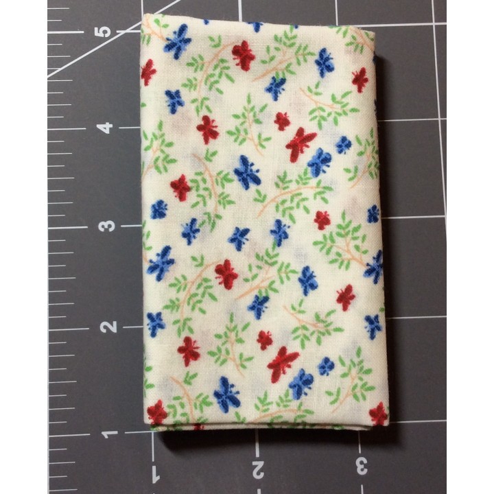 Butterfly Floral Cotton Fabric