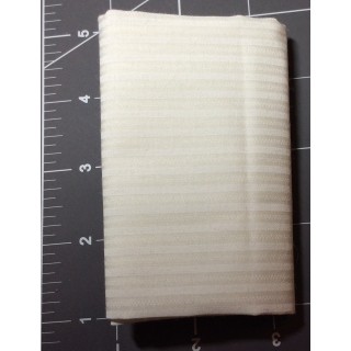 White Striped Cotton Fabric