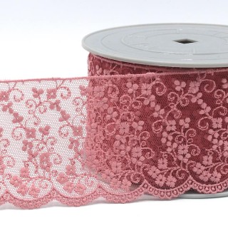 Scallop edge lace tulle