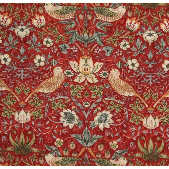 William Morris - Strawberry Thief Red