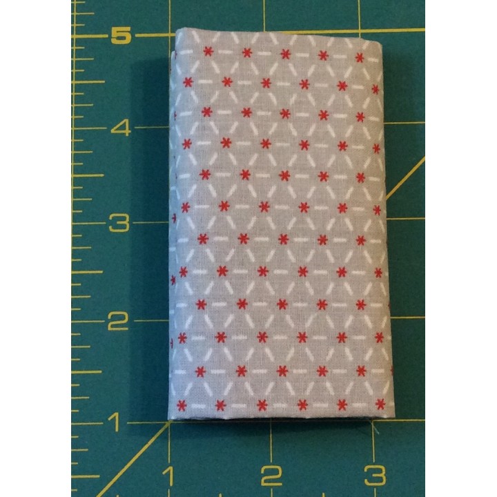 Grey Floral Cotton Fabric