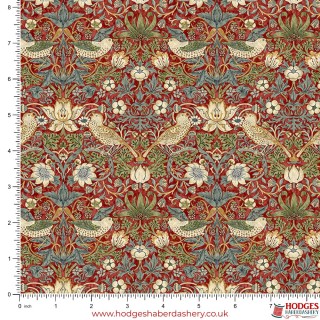 William Morris - Strawberry Thief Red