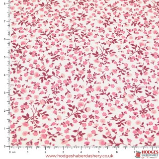 Pink Floral Cotton Fabric