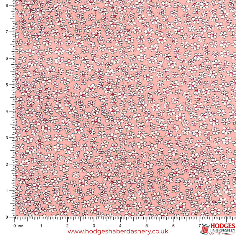 Pink Floral Cotton Fabric Pink Floral Cotton Fabric