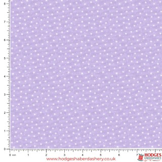 Purple Star Cotton Fabric