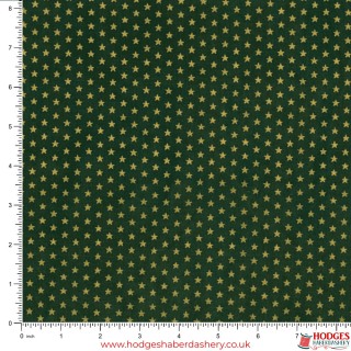 Green Festive Christmas Cotton Fabric