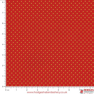 Red Festive Christmas Cotton Fabric