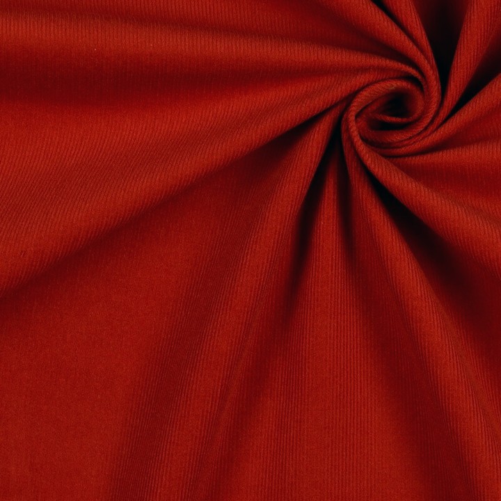 Red Corduroy Fabric