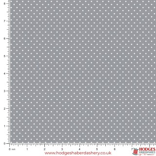 Grey Polka Dot Cotton Fabric