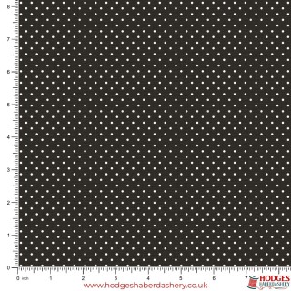 Black Polka Dot Cotton Fabric