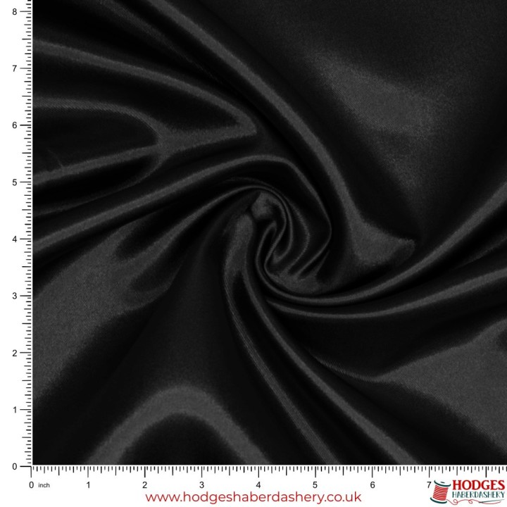Black Satin Fabric