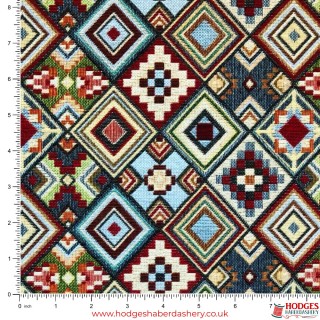 Multi-coloured Tapestry Fabric