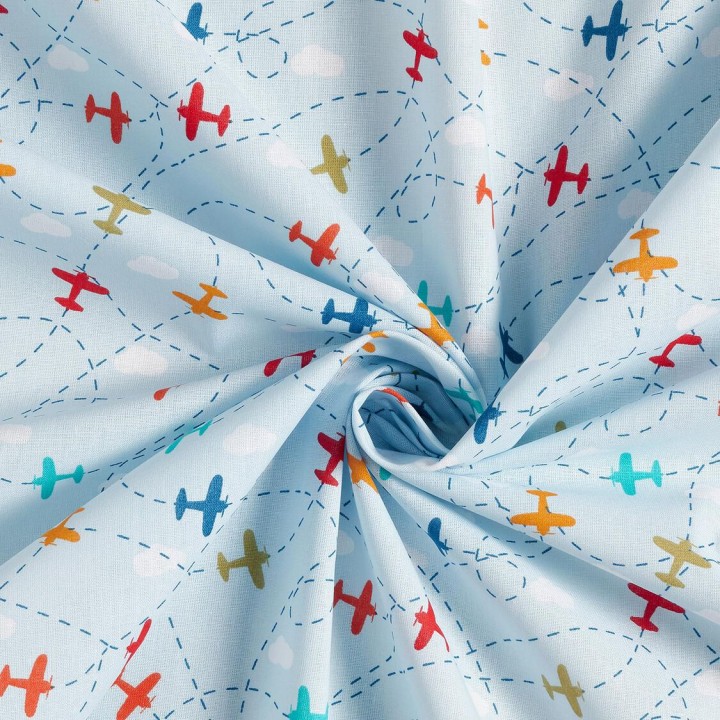 Airplane Cotton Fabric