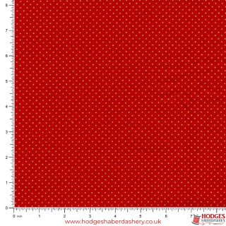 Red Festive Christmas Cotton Fabric