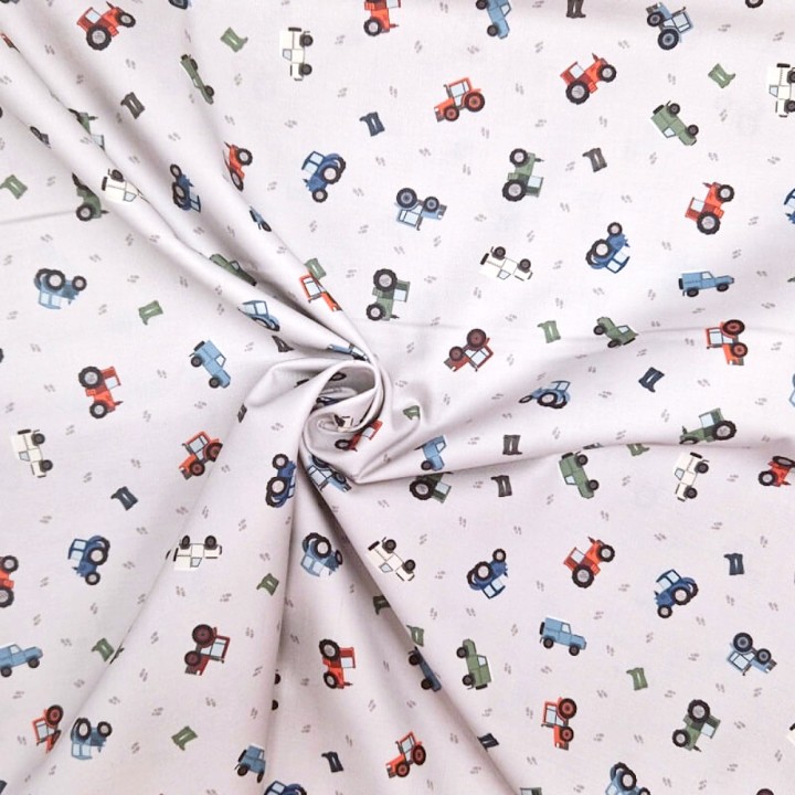 Tractor Cotton Fabric