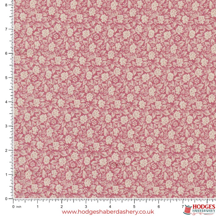 Pink Floral Cotton Fabric