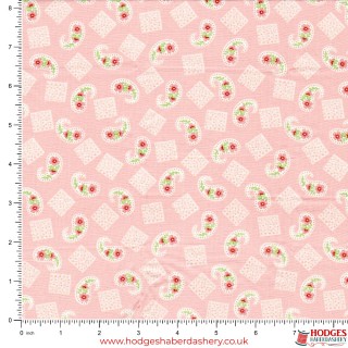 Pink Floral Cotton Fabric