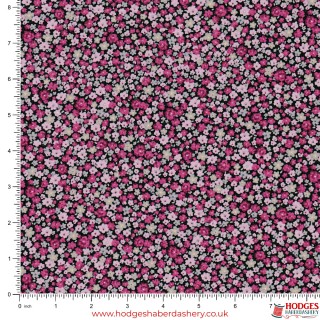 Pink Floral Cotton Fabric