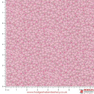 Pink Floral Cotton Fabric