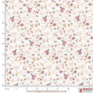 Pink Floral Cotton Fabric
