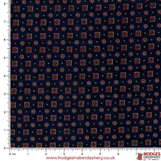 Navy Cotton Fabric