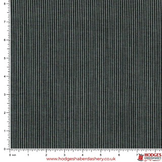 Black Striped Cotton Fabric